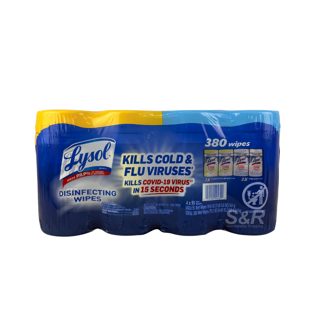 Lysol Disinfecting Wipes 4 packs